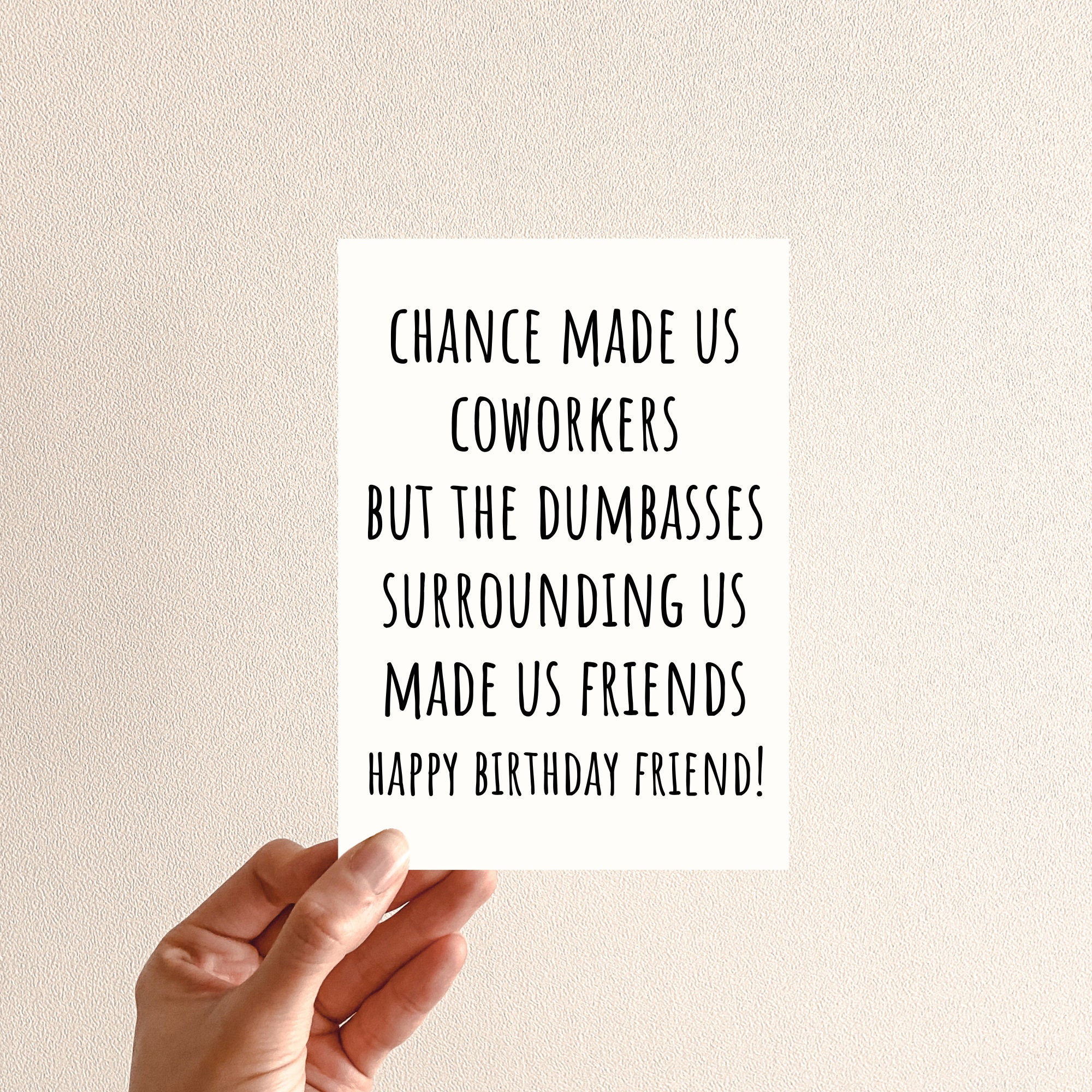 Printable Funny Birthday Card for Coworker Birthday Gift Idea for Her ...