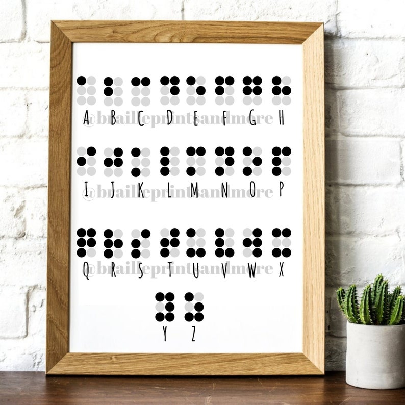 Printable Braille Art PNG Alphabet Printable Braille Learner Picture ...