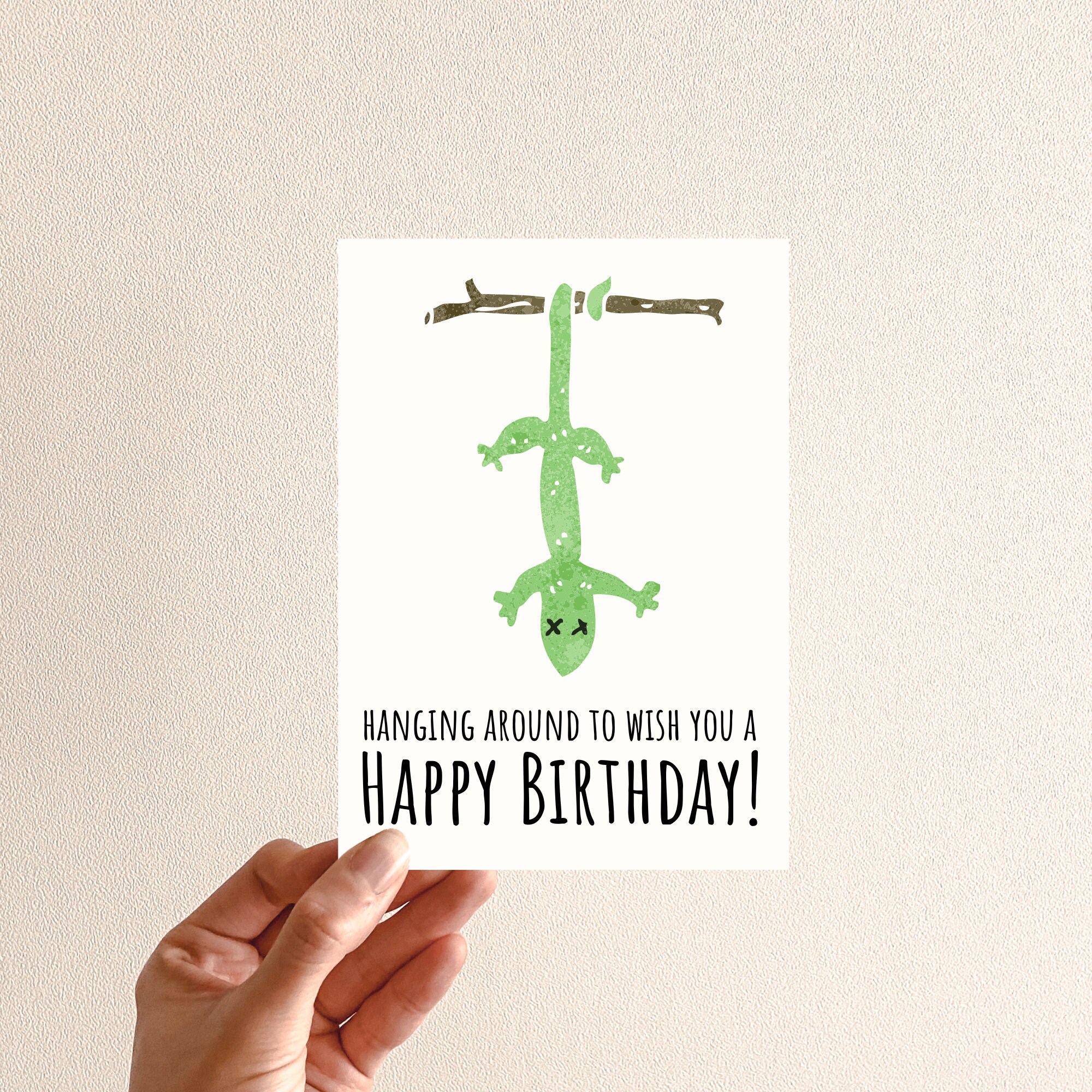Birthday Card for Kids Birthday Lizard Card for Kids Birthday - Etsy