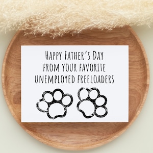 Printable Father's Day Card for Dog Dad Card for Pet Dad Card for Cat ...