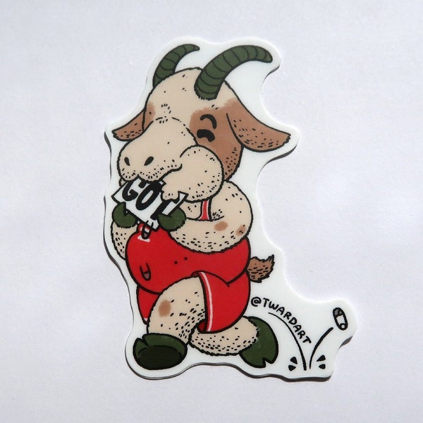 Zodi-Pals Goat Sticker: Friendly Chinese Zodiac Animal Sticker