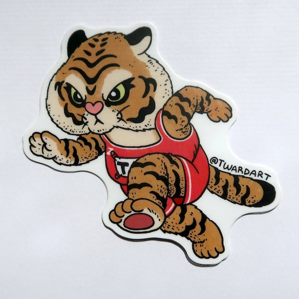 Zodi-Pals Tiger Sticker: Friendly Chinese Zodiac Animal Sticker