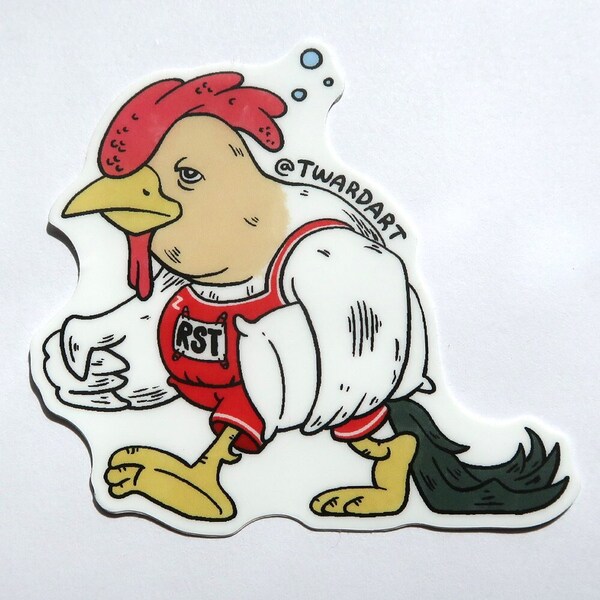 Zodi-Pals Rooster Sticker: Friendly Chinese Zodiac Animal Sticker