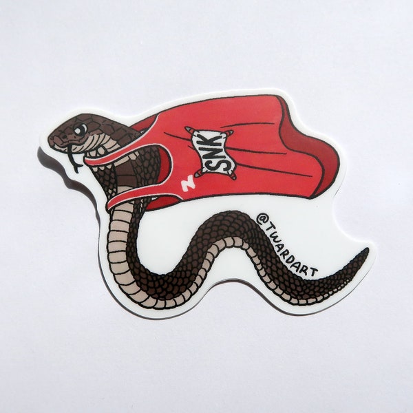 Zodi-Pals Snake Sticker: Friendly Chinese Zodiac Animal Sticker