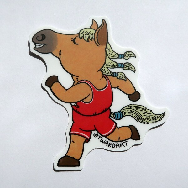 Zodi-Pals Horse Sticker: Friendly Chinese Zodiac Animal Sticker