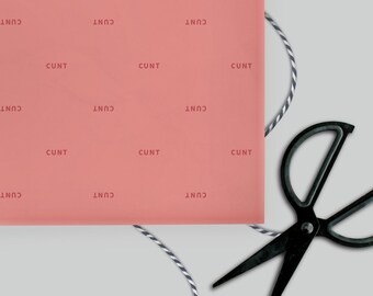 New C*NT Birthday Adult Wrapping Paper FROM ONLY £2 Rude c#nt birthday party 