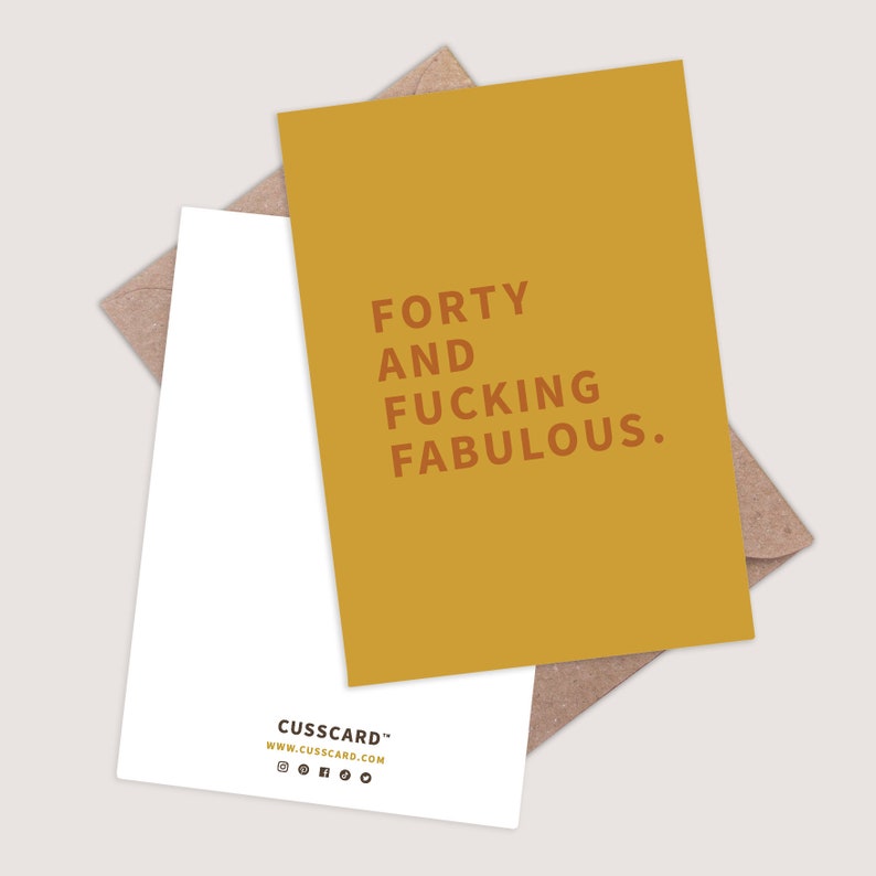 Forty and Fucking Fabulous card. Funny 40th Birthday Card. 40th card funny. Rude 40th Birthday card. 40 and fabulous. 40th for her