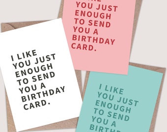 Funny Birthday Card. Rude Birthday card. Funny birthday card for friend. Funny birthday card for him. Hilarious birthday card. Funny for her