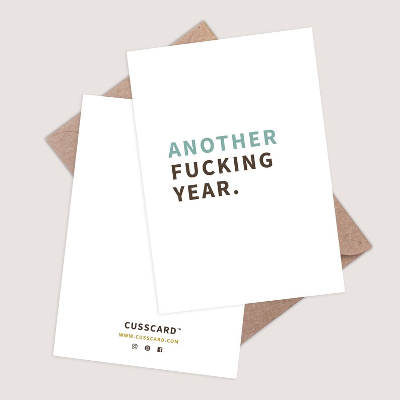 Another fucking year card
