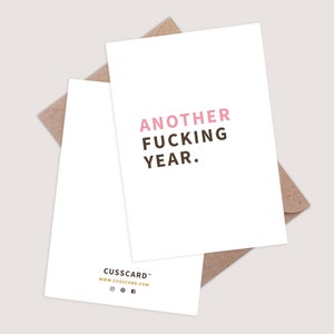 Another fucking year card