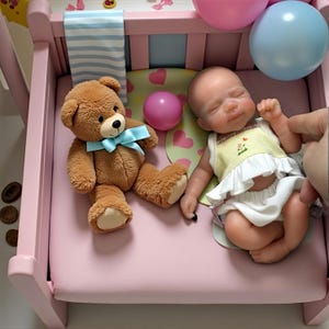 Full Silicone Miniature Baby Doll (7.87 in.)