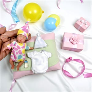 Full Silicone Miniature Baby Doll (4 inches)