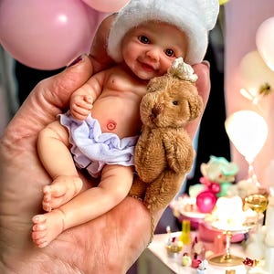Full Silicone Miniature Baby Doll (6 in.)