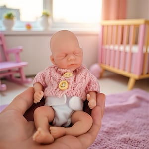 Full Silicone Miniature Baby Doll (6 in.)