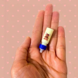 Peak-a-boo Teddy Bear Miniature Micro Baby Doll Glass Bottle