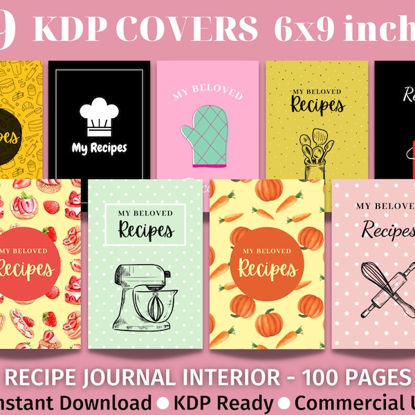 Blank Recipe Book Etsy