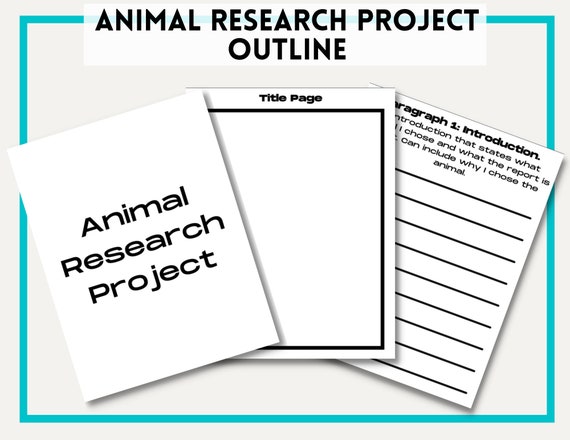 Animal Research Project Outline Homeschool Research Project - Etsy Ireland
