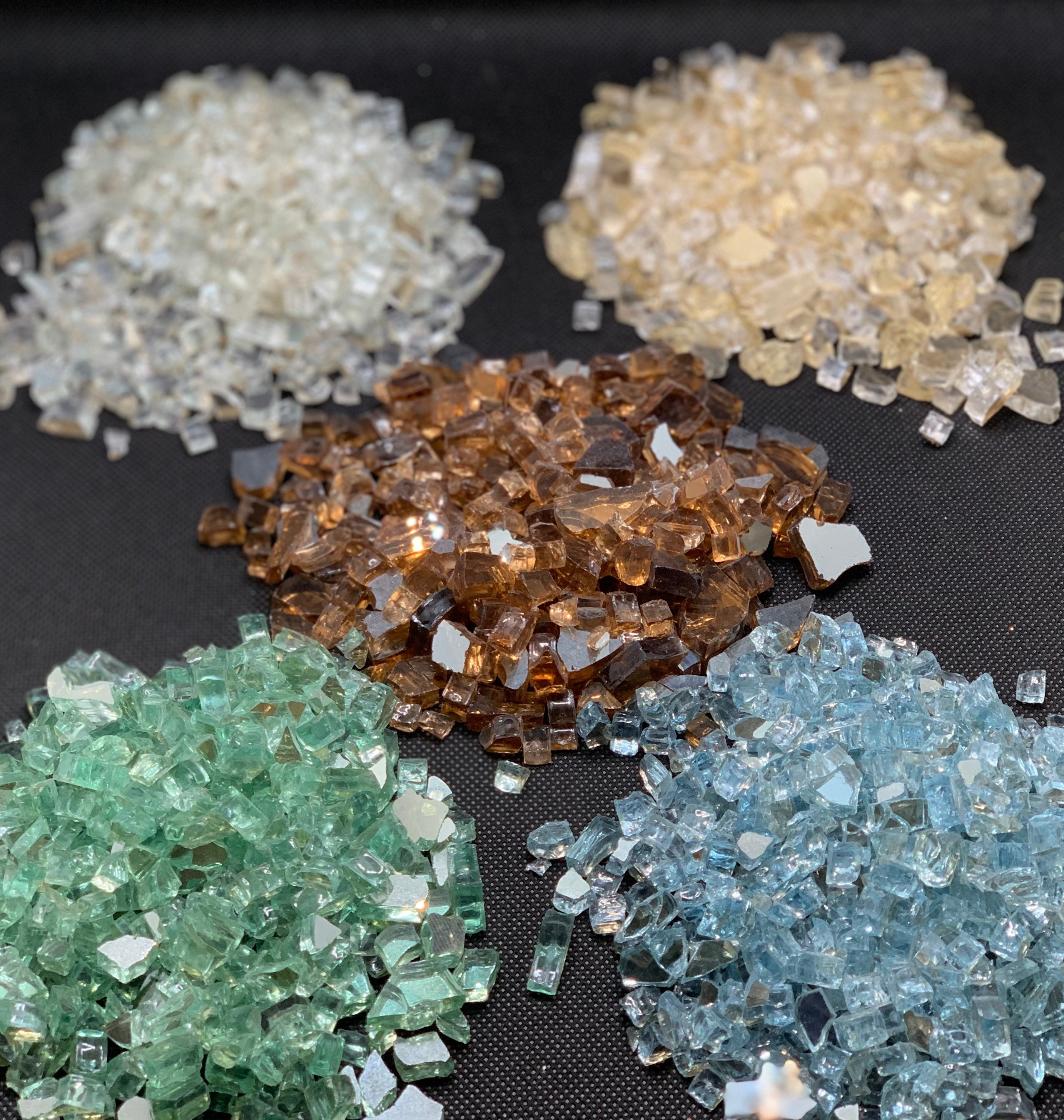 BULK 10 LB Crushed Mirror Glass, Plate Glass and Prism! Save! Free