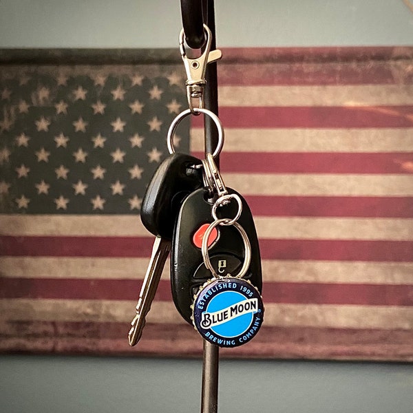 Beer Bottle Cap Keychains ~ Multiple Brand Variations ~ Beer, Seltzer, Cider, Soda ~ Alcohol Keychain ~ Cap Keychain ~ Truck Car Keychain ~