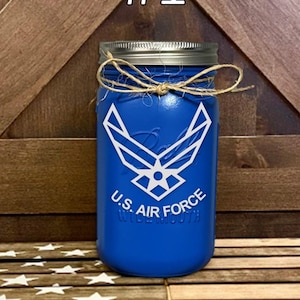 Custom US Military Mason Jars ~ Air Force ~ Army ~ Coast Guard ...