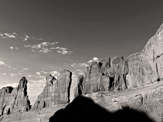 Wall Formation at Arches National Park (also in color)