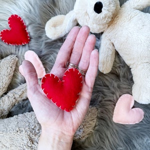 Verbindungsherzen: Ängste beruhigen, Einsamkeit helfen und Verbindung fördern, perfekt für Kinder mit Trennungsangst (6 Herzen)