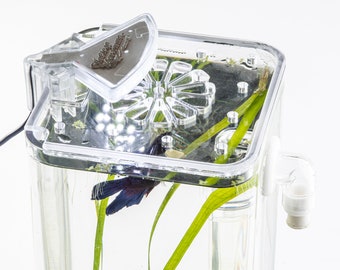 Lotus LID for 1 Gallon Self-Cleaning Aquarium | Accommodates Dazzle LED