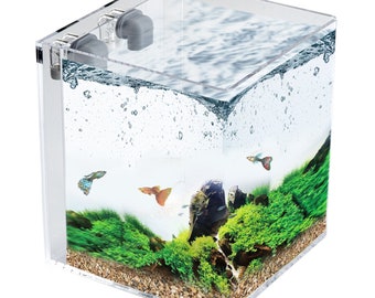 3 GALLON Self-Cleaning Aquarium | Rimless | Seamless | Cube