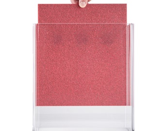 Mur de fond coulissant rose scintillant éblouissant | Réversible | pour aquariums NoClean Aquarium autonettoyant de 5 gallons | Nouvelle version