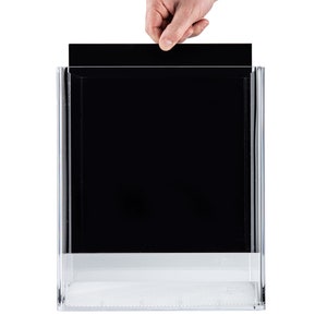 Black Dazzle verschiebbare Hintergrundwand | Für Noclean Aquarien 5 Gallon Selbstreinigendes Aquarium | Neuerscheinung