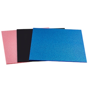 Noclean Aquarien 5 Gallon Schwarz, Rosa & Blau Dazzle Hintergrundwand mit Sparkles