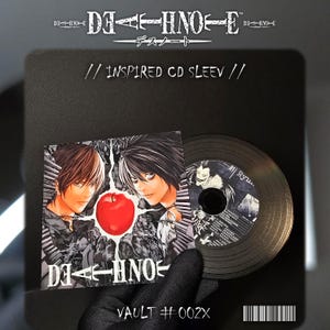 Death Note CD Hülle – Fanmade Vault Artefakt // Ryuk x L x Light Anime Inspirierte Kunst – Obscura Vault #002X