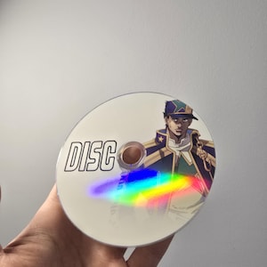 JoJo’s Bizarre Adventure Stand DISC – Part 6 Stone Ocean Collectible Replica – Anime-Inspired Decorative CD Prop - Jotaro, Jolyne, Weather