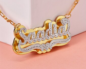 Nameplate Necklace - Etsy
