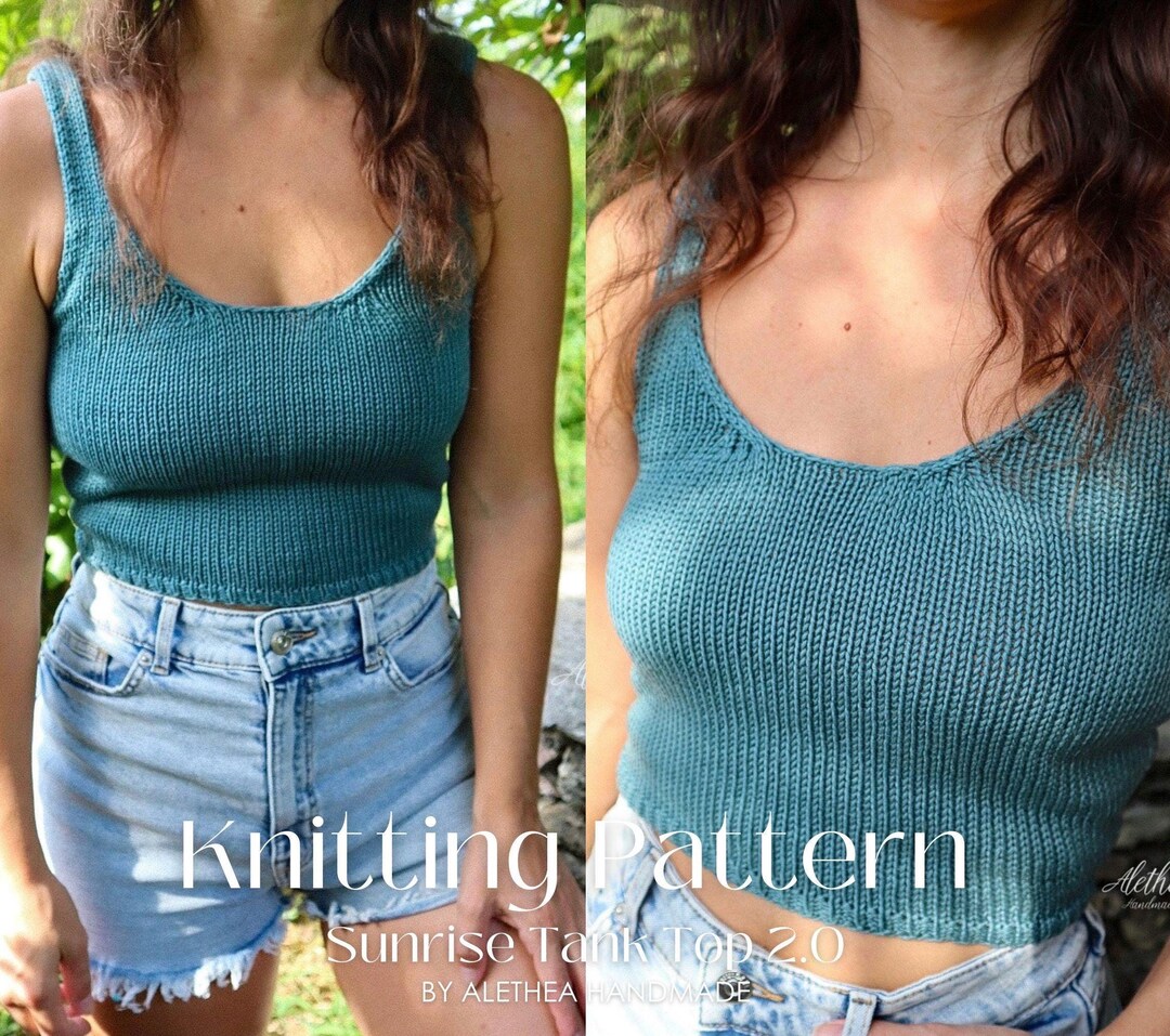 Sunrise Tide Gradient Knit Muscle Tank