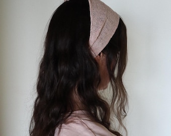The Light Bandana - knitting pattern | knit bandana, knit scarf, kerchief, minimal and delicate bandana, available in 3 versions.