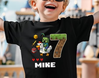 Custom Chicken and Riders Birthday Kids Shirt,Custom Game Shirt,Personalized Shirt for Boys,Funny Bday Shirt,Kid&#39;s Party Shirt,