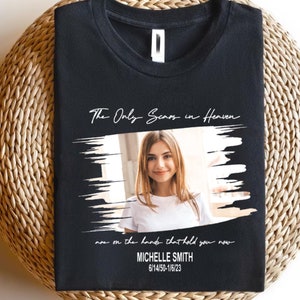 Custom Memorial Photo Shirt, Personalized  Funeral Photo Shirt, Rest In Peace Memory Shirt, Remembrance Shirt, Christian Memorial Shirt,