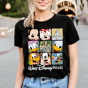 Retro Walt Disney World T-Shirt, Disney Vacation Shirt, Mickey And Friends Shirt, Retro Walt Disney Shirt, Disneyworld Shirt, Vintage Shirt image 2