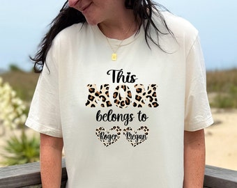Custom This Mom Belongs To Shirt, Custom Mama T-Shirt, Custom Name Shirts, Mother's Day Gifts, Custom Gift For Mom, New Mama Gift, Mom Gift