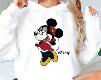 Disney Minnie Mouse Pose Hoodie,Minnie Hoodie,Disneyland Holiday Vacation Hoodie,Disney Retro Hoodie,Disney Mom Gift Hood,Minnie Mouse Hood