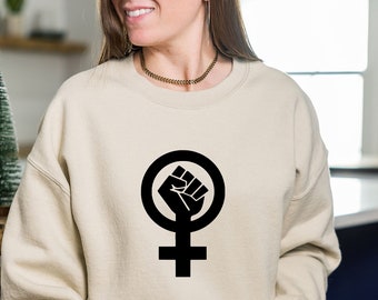 Girl Power Sign Sweatshirt, Women Empowerment Sweatshirt, Girl Power Sweatshirts, Feminism gift, Perfect Gift For Girls, Girl Power Gifts