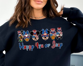Disney Mickey and Minnie 4th of July Sweatshirt,Disney Independence Day Sweat,Disney4th of July,Disney Independence Day, Disney Family Trip,