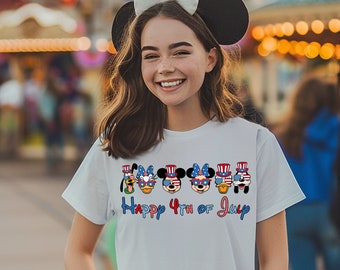 Disney Mickey and Minnie 4th of July Shirt ,Disney Independence Day,4th of July,Disney Happy Independence Day, Happy 4th of July Disney Tee,