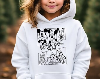 Retro Mickey & Co 1928 Hoodie, Disneyland Mickey Hoodie, Vintage Disney Hoodie, Disney Family Hoodie,Disneyworld Hoodie,Magic Kingdom Hoodie