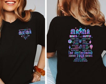 The Mama Tour T-Shirt, Motherhood Shirt, Some Days I Rock It Shirt, Funny Mama Tour Shirt, Mothers Day Gift, Mama Rock Tour, Metalhead Mom