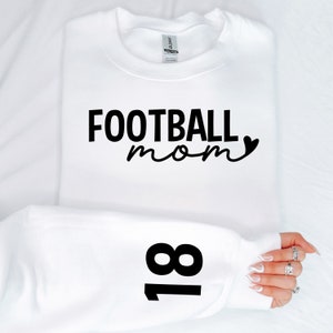 Custom Football Mom Sweatshirt, Football Mom Sweatshirt, Football Mama, Sports Mom Sweatshirt, Game Day, Football Season, Custom Sweatshirt