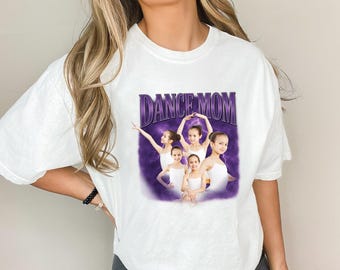 Comfort Color Custom Photo Dance Mom Shirt,Mother's Gift Dance Mom Shirt,Your Photo Shirt,Dance Lover Mom Tee,Dance Mom Tee,Dance Lover Gift