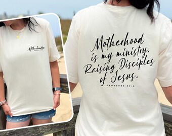 Motherhood Is Kingdom Work T-Shirt, Bible Verse T-Shirt, Religious Mom T-Shirt, Happy Mother's Day, Motherhood T-Shirt, Mother's Day Gift