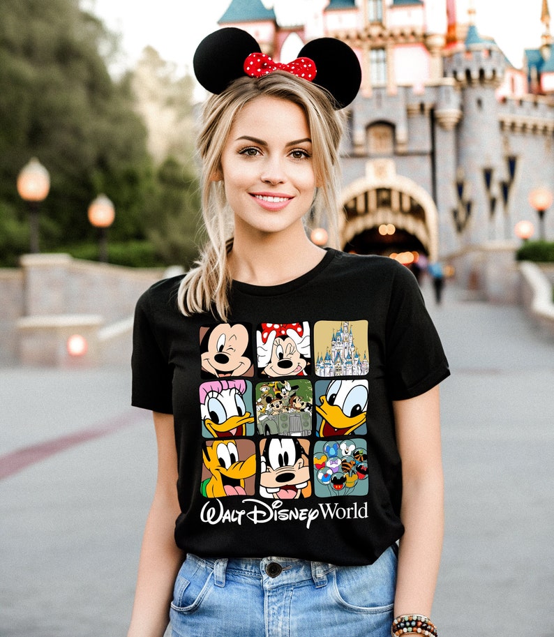 Retro Walt Disney World T-Shirt, Disney Vacation Shirt, Mickey And Friends Shirt, Retro Walt Disney Shirt, Disneyworld Shirt, Vintage Shirt image 2